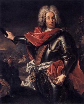 喬瓦尼 安東尼奧 Portrait of Marshal Matthias von der Schulenburg
